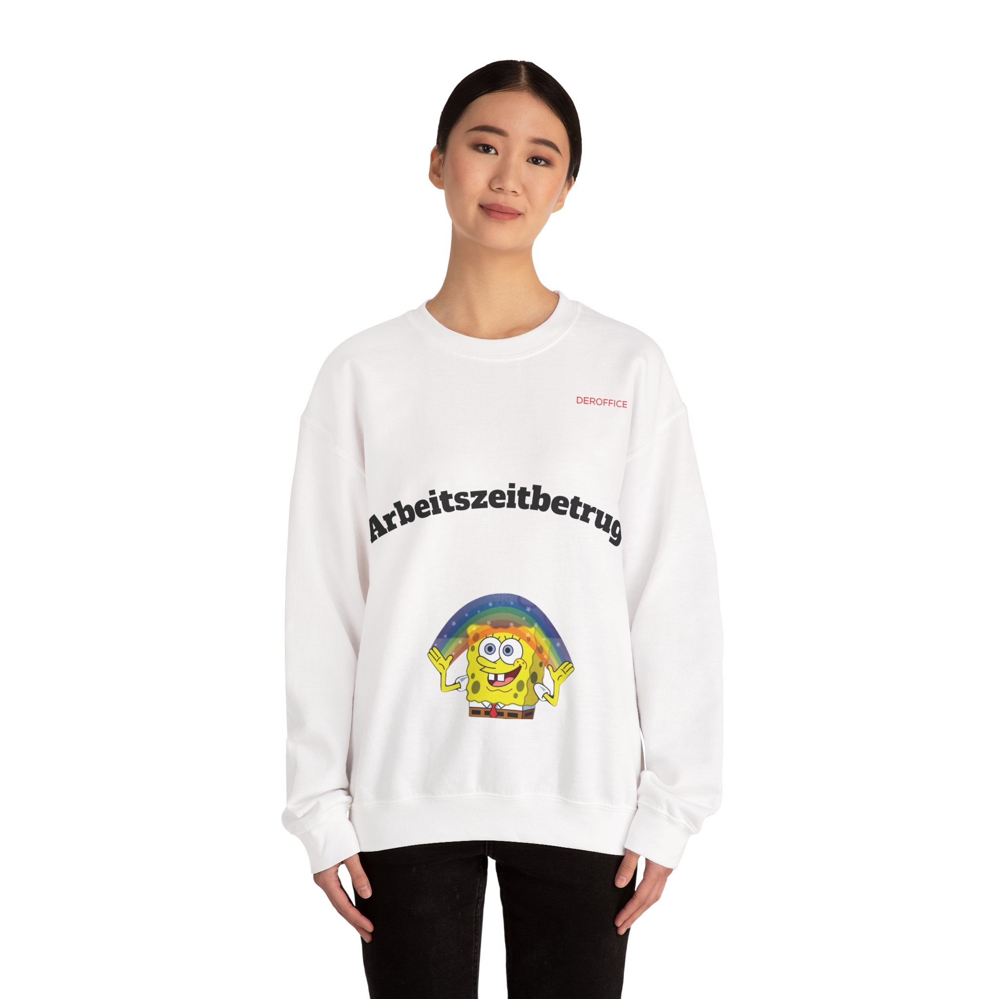 Lustiger Sprüche Pullover – Arbeitszeitbetrug | Geschenk für Kollegen & Bürohumor