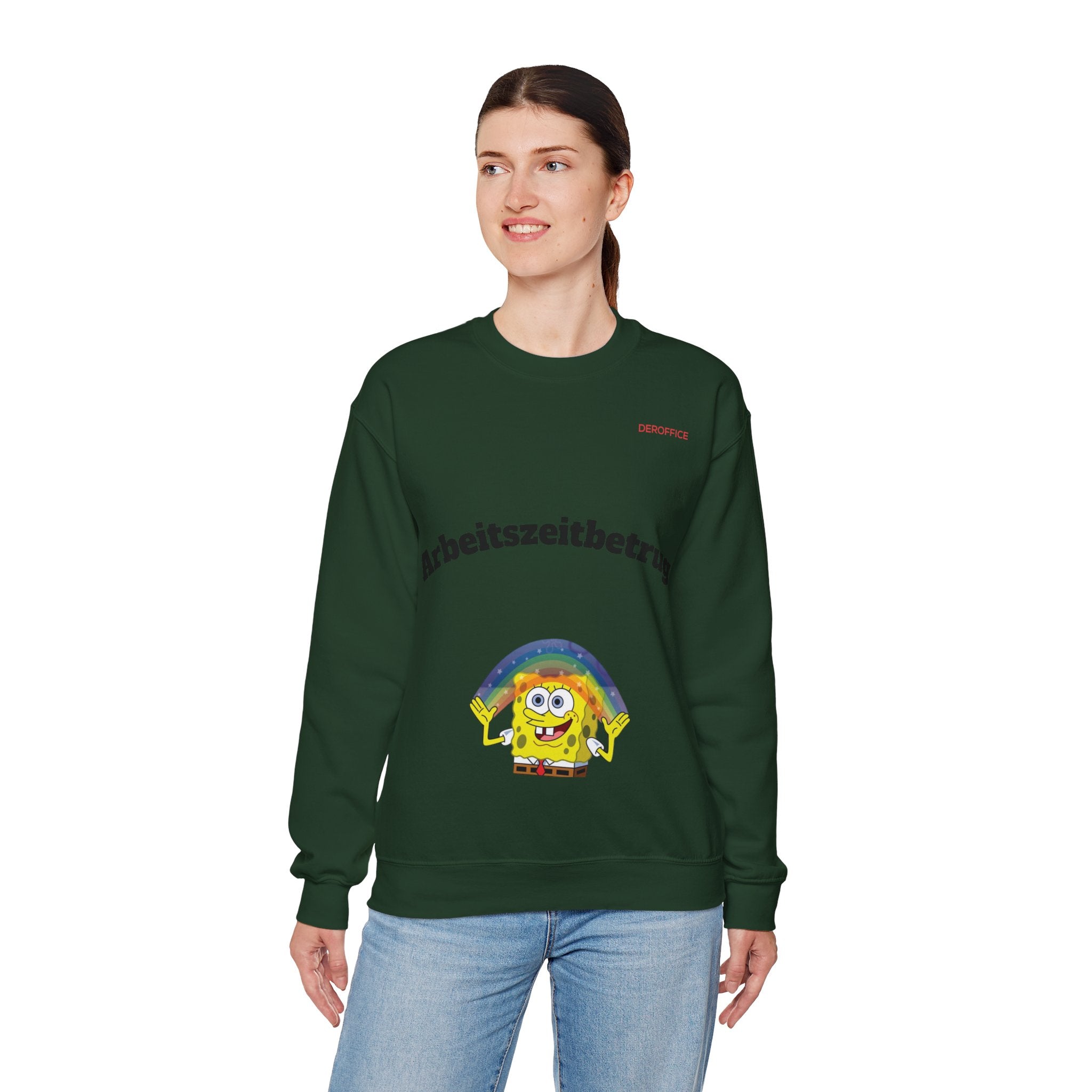 Lustiger Sprüche Pullover – Arbeitszeitbetrug | Geschenk für Kollegen & Bürohumor