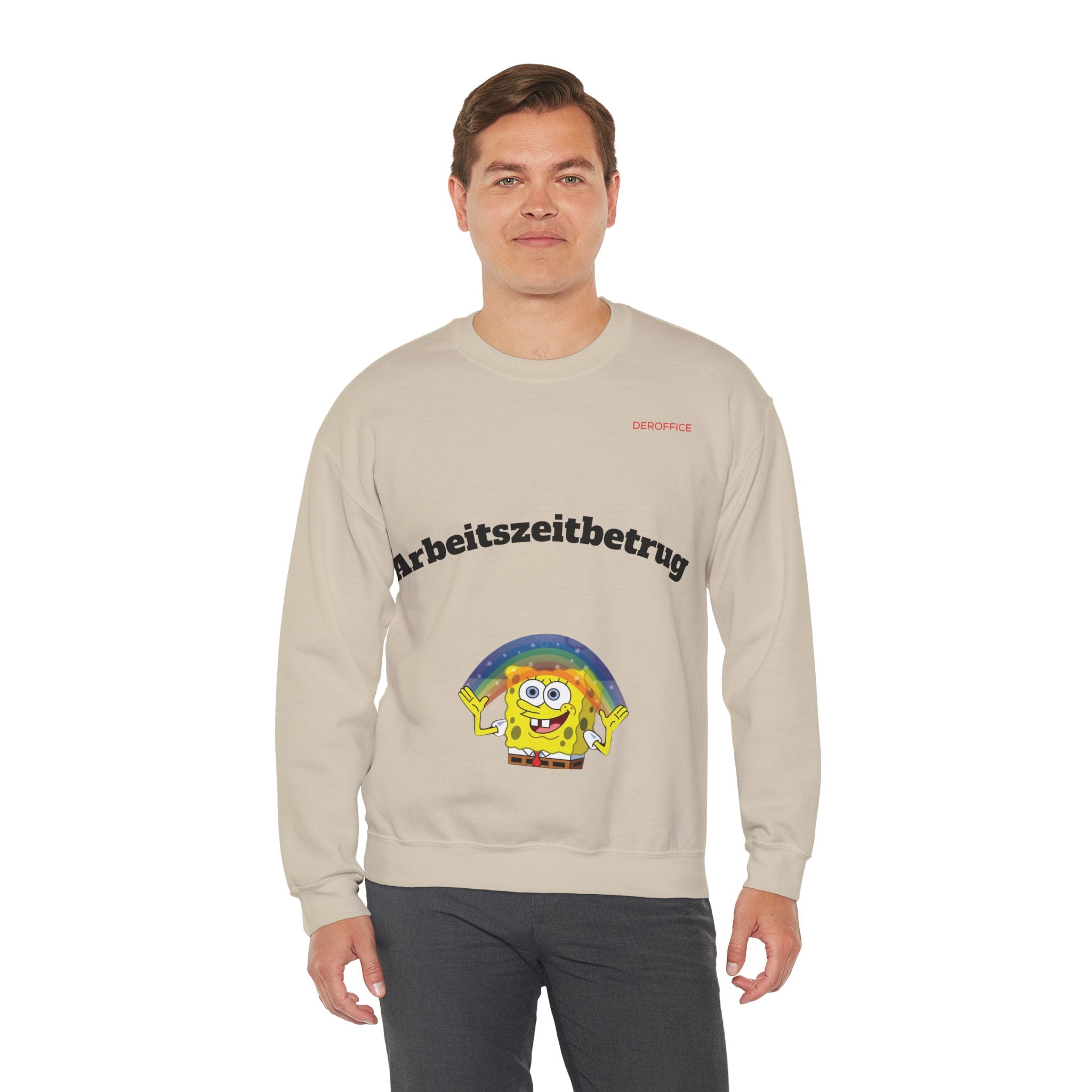 Lustiger Sprüche Pullover – Arbeitszeitbetrug | Geschenk für Kollegen & Bürohumor