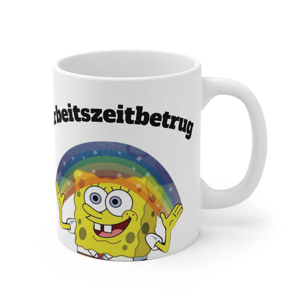 Fun SpongeBob Ceramic Mug | Quirky Gift for Kids & Adults, Unique Coffee Cup for Home, Office, Birthdays, and Parties