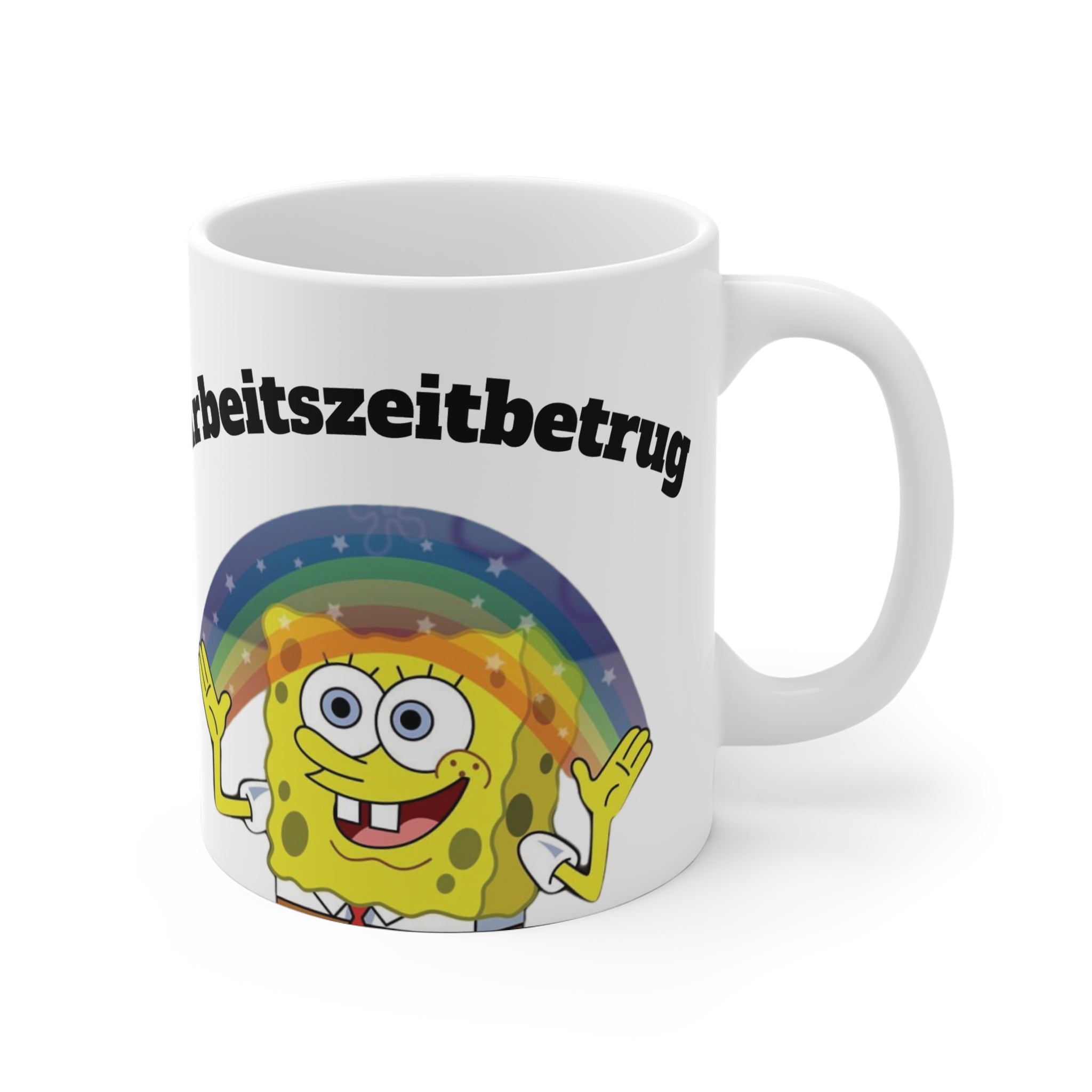 Fun SpongeBob Ceramic Mug | Quirky Gift for Kids & Adults, Unique Coffee Cup for Home, Office, Birthdays, and Parties