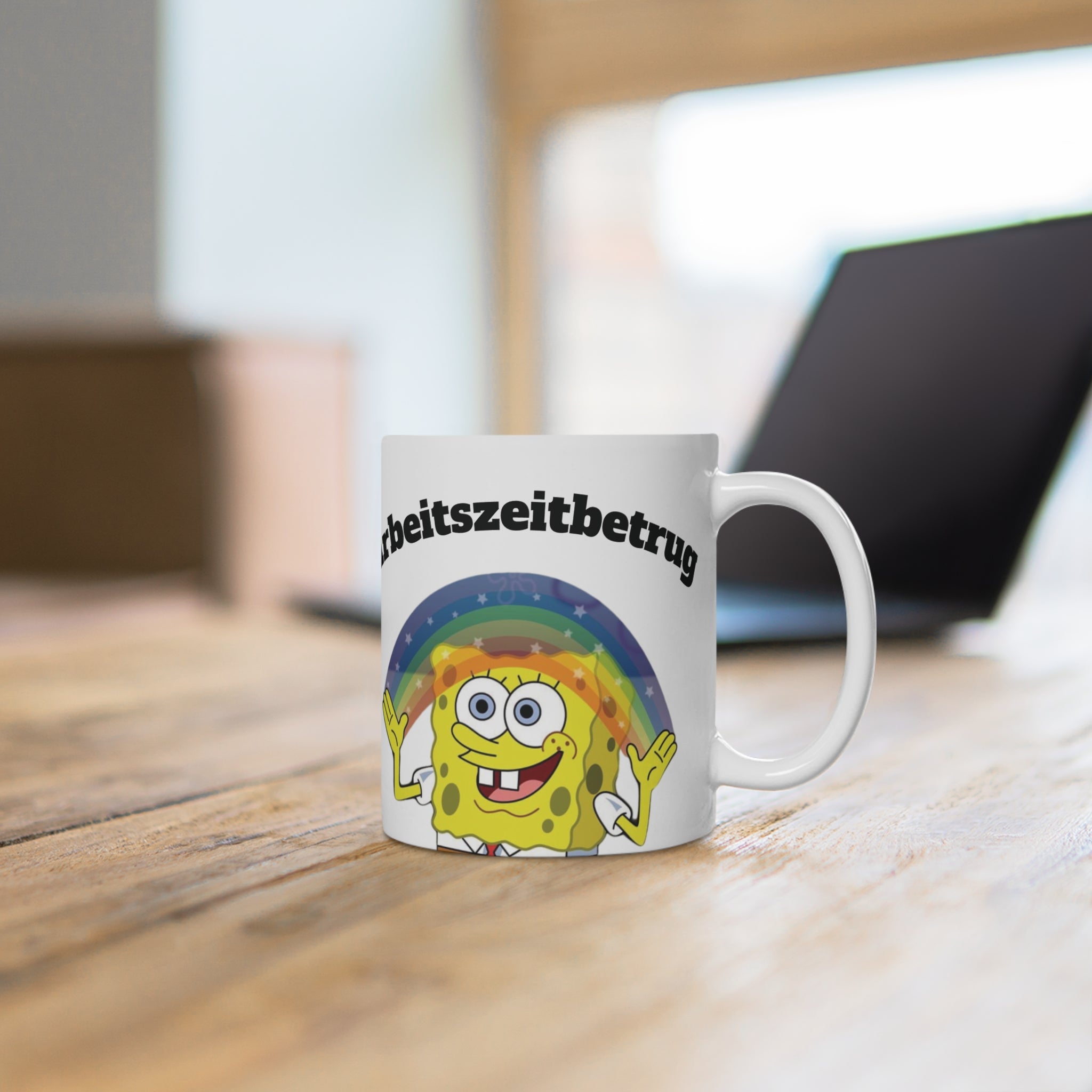 Fun SpongeBob Ceramic Mug | Quirky Gift for Kids & Adults, Unique Coffee Cup for Home, Office, Birthdays, and Parties
