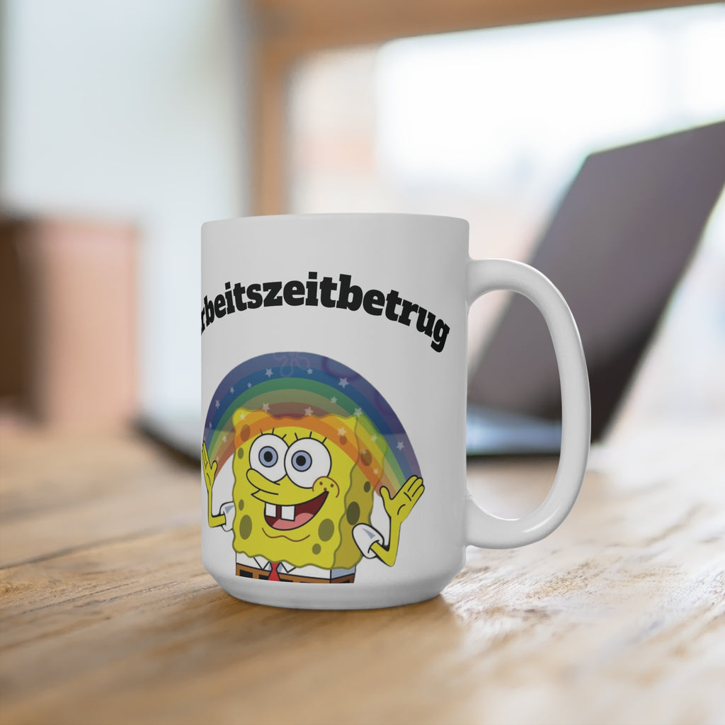 Fun SpongeBob Ceramic Mug | Quirky Gift for Kids & Adults, Unique Coffee Cup for Home, Office, Birthdays, and Parties