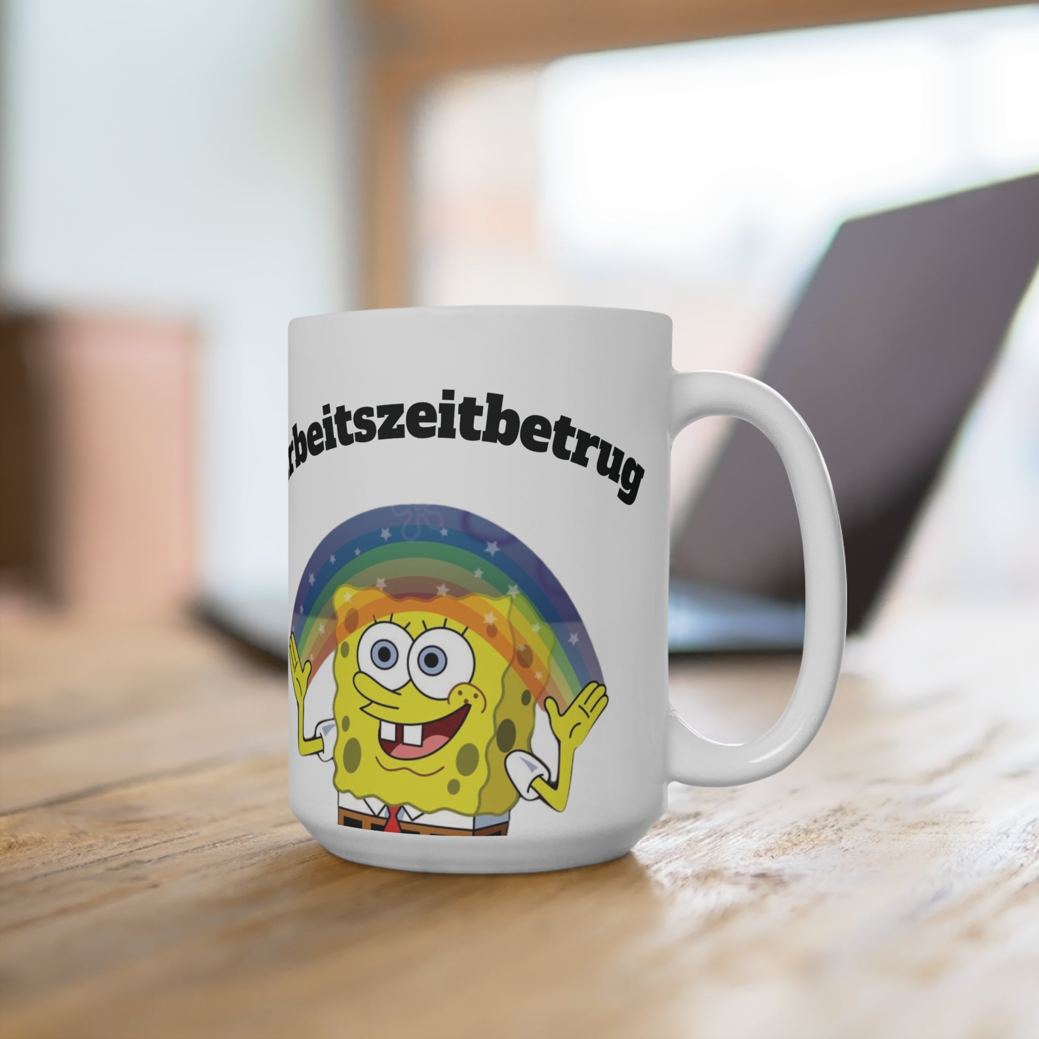 Fun SpongeBob Ceramic Mug | Quirky Gift for Kids & Adults, Unique Coffee Cup for Home, Office, Birthdays, and Parties