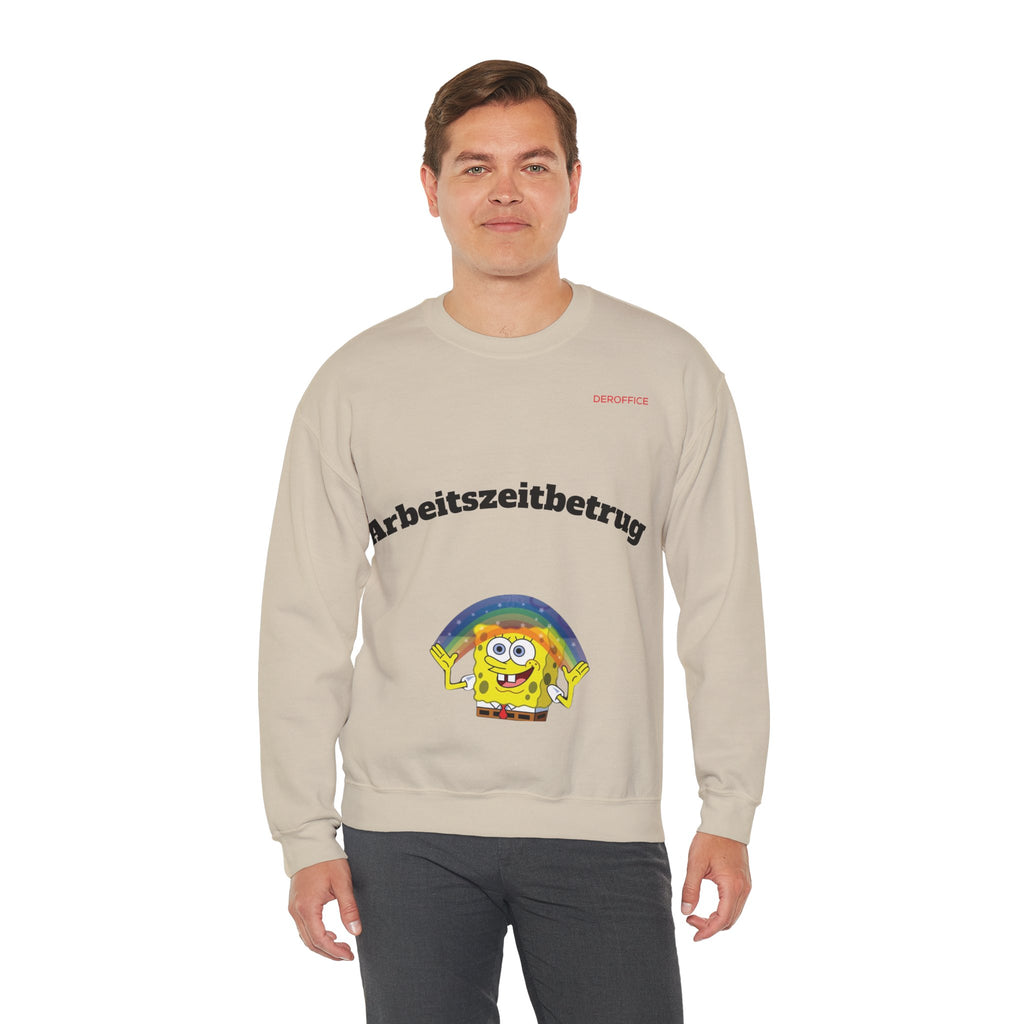 Lustiger Sprüche Pullover – Arbeitszeitbetrug | Geschenk für Kollegen & Bürohumor